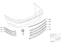 51127043367-Moulding primed rear lh