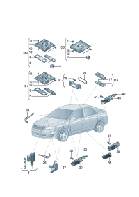 5ED947105BAQD-Lamp & map Turn off the time delay unit