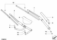 61619449958-Wiper arm rh