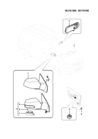 23944661-MIRROR ASSY-O/S REAR VIEW,LH