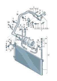 7E1820741G-Pipe-refrigerant For strap tone Models of air conditioner unit  For strap 2nd Models heat 
