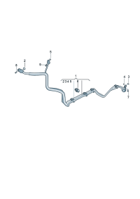 3QG820885-COOLENT HOSE-FRONT-AUDI-Q7/Q8