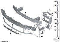 51119449728-REINFORCEMENT-FR BUMPER/X3-06