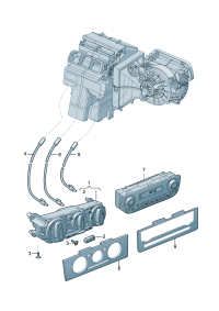 31G819039-Regulator, fresh air & warm air Baffle plate
