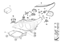 63116933241-REPAIR KIT HEADLIGHT631014