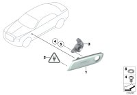 63147223151-Clearance lamp fr lh