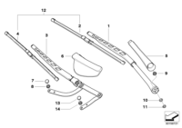 61619449959-Wiper arm lh