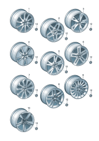 8WD601025K-Wheel rim-aluminium alloy  Colour code: