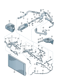 4E0121101BP-WATER HOSE
