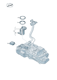 5QD919051M-Fuel delivery unit & Display, fuel level Sensor   D-08.10.2019 -13.10.2020
