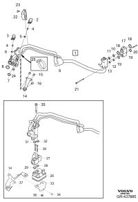 30640986-BOLTRR SUSP STABILIZER