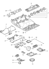 95555555701-Strut mounting Engine mounting Roof top