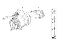 64529185147-COMPRESSOR-A/C-BMW E90/ E87