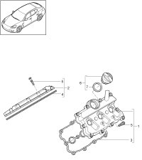 95810513500-PORSCHE CAYENNE VALVE COVER
