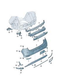 5GG807305-HOOD STAY BUSH