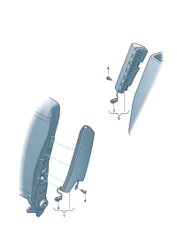 8VD880241E-Unit, side air bag **Install now only * * **Order when ordering * *