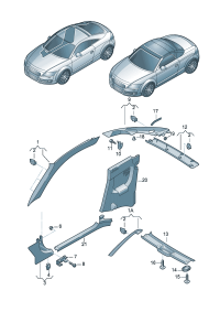 8J8898283-Widget Trim C- pillar  D-01.04.2011