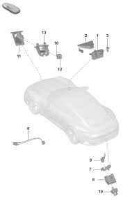 992807997BOK1-Bracket assy-camera (black matt)