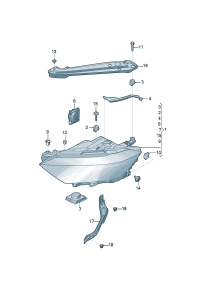 17G941081E-LED HEADLIGHT/718 BOXTER