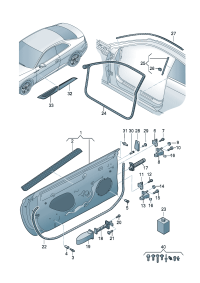 8W6831051B-Door assy-rr, lh Location for common use: