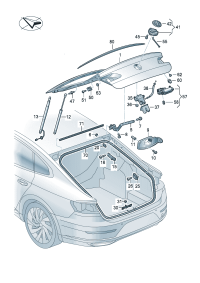 3G8827025A-Cover, rr. hatch