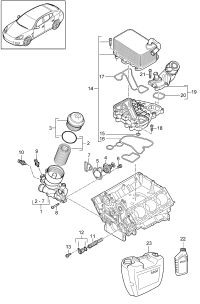 95810701032-Oil cooler And Thermostat Coolant cooling