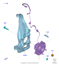 JL1Z1104B-Hub assy-wheel (LHD RWD)