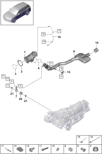 PAB25330020-Pipe assy, exhaust