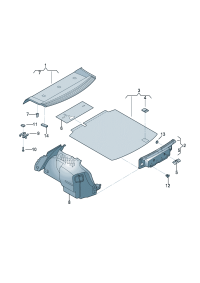1K5863413S-Shelf, rear Finisher