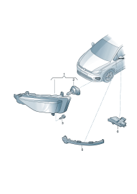 19D941661-Halogen fog lamp