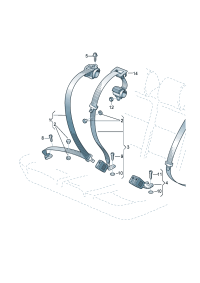 5KD857805-S/belt assy-tri Automatic unit  [Note] * * * * * *