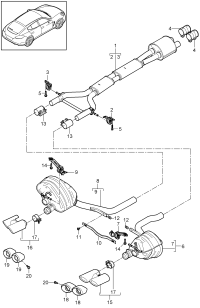 97011191211-Muffler assy-rr Yet: Pipe-tail See workshop manual Refer to assy grouping 2  Deprecated 