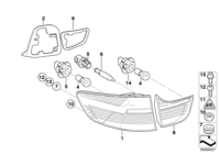 63217179985-REAR LEFT LAMP ON THE WING