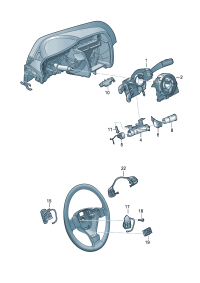 34D953513B-Turn signal, high beam lamp Switch & low beam lamp And stop lamp   D-25.01.2016