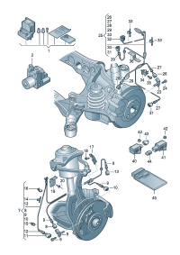 8R1972251-Sensor, speed Brake pad Wire, wear indicator