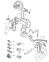 3W1614721F-Tube, brake Cylinder assy-drive