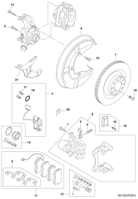 3W0698679-Caliper mtg, w/o u200c pad  Cancel/proxy condition