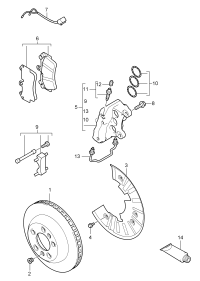 95535140151-PORSCHE CAYENNE BRK DISC LH FR