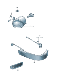 7L6941699F-Halogen fog lamp