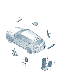 4M0035503R-Antenna assy-roof