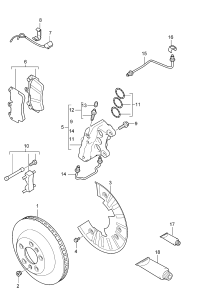95535140161-Disc, brake Porsche panamera:  D-MJ 2006