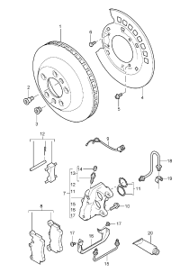 95535240151-Disc, brake Porsche panamera:  Deprecated parts  D-MJ 2006