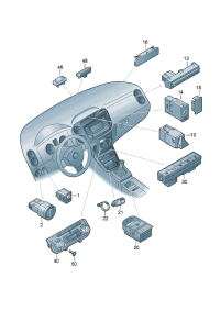 1K0941431BM-Switch assy, auto Lamp, parking & Lamp, fog, Lamp fog fr, Home mode and away from home mode