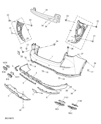 11057269SPRP-MOULDING REAR BUMPER