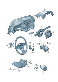 1K5953502R-Switch, steering