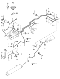 95535805400-Hose assy-air Green