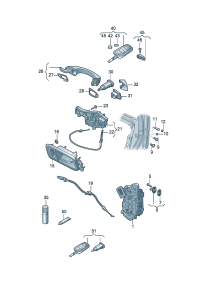 19G837015-AUDI TT MK2 WINDOW MECHANISM