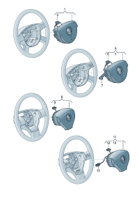 5KD880201A-Air bag unit assy Steering wheel