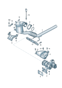 5ND254500B-Pipe assy-exhaust