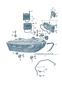 4M0941773C-LED HEADLIGHT/718 BOXTER